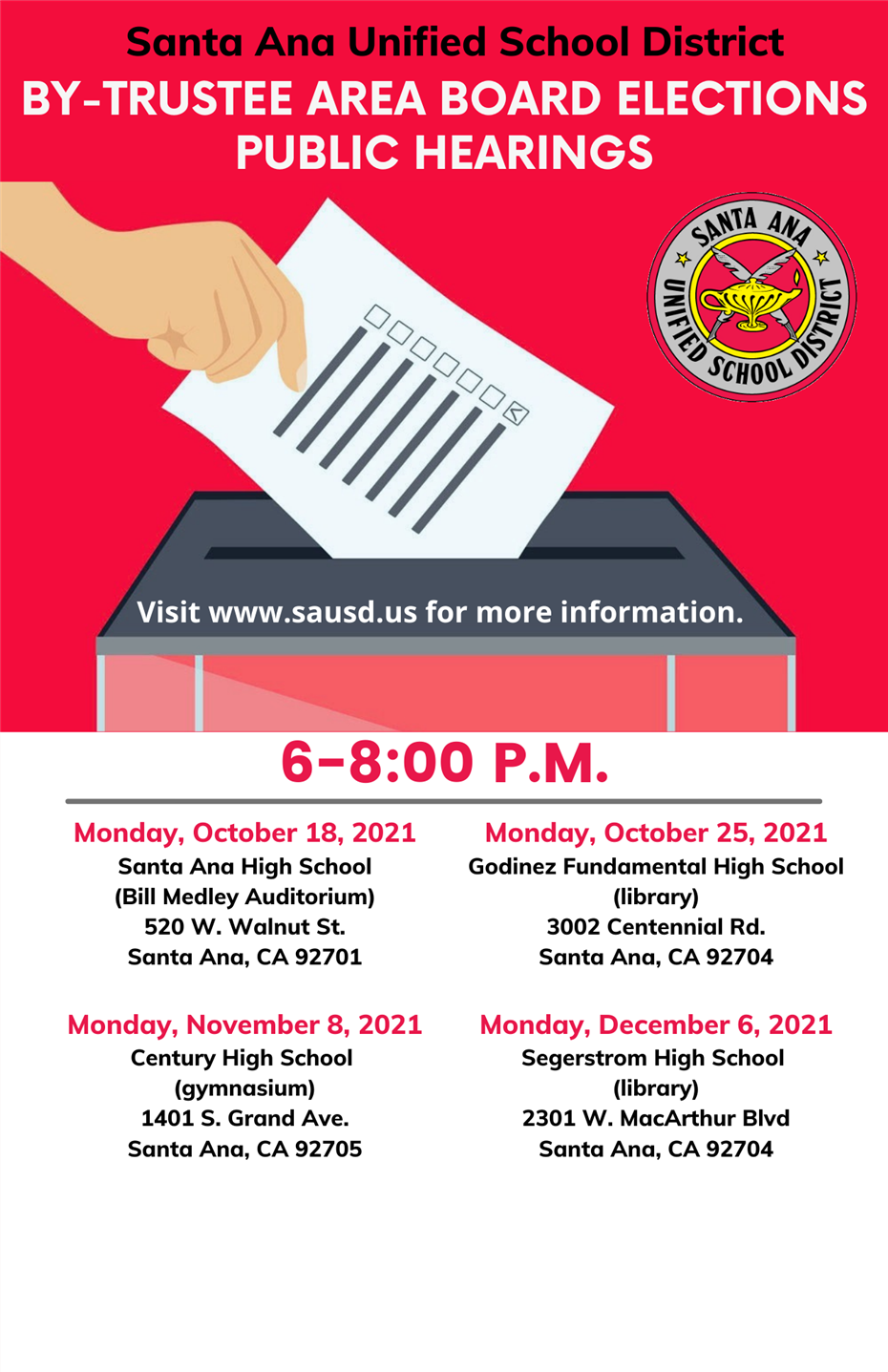 By-Trustee Area Board Elections Public Hearings
