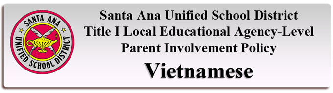 Title I Parent Involvement Policies-Vietnamese 