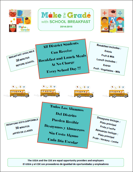 Make the Grade with School Breakfast 2014-2015 