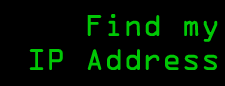 Find my IP Address 
