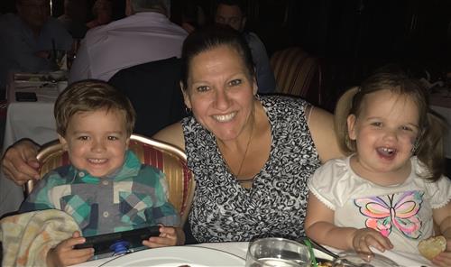 Mrs. Reh and her grandkids 