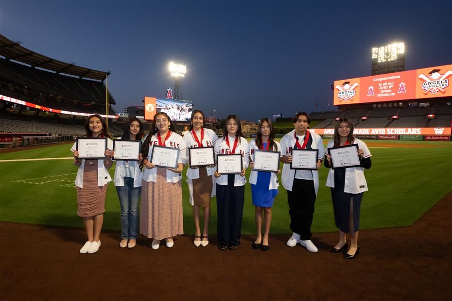 2024 AVID Angels Scholars including Henessie Figueroa