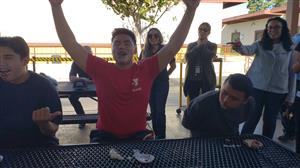 Student Celebrating 