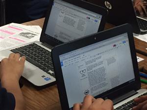 Students working with D/C. 