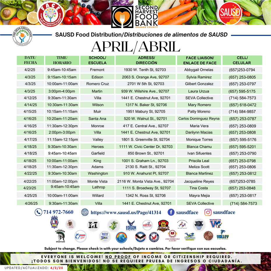 april calendar