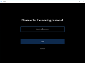 Meeting Password 