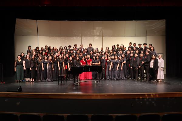 SAUSD Choir Share Festival April 2024. Santa Ana, Valley, Godinez, Circulos, and Segerstrom High School students participated in this event.